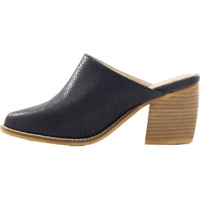 ARIDER ARiderGirl Womens Sissy Stacked Heel Snake and Cow Print Pointed Toe Slip-on Mule