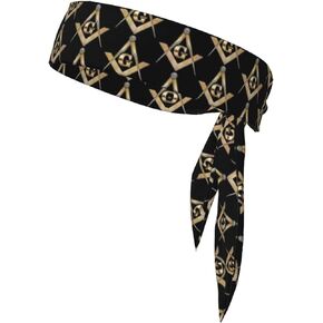 Sports Head Tie Golf GTI Plaid Tie Sweatband Headband Men Women Elastic Bandana Adjustable Non-Slip Moisture Wicking for Running Football Yoga Workout Athletic Hair Ninja Head Band