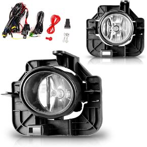 AUTOWIKI Fog Lights Fit for 2007-2009 Nissan Altima (Not fit Coupe Model) With Clear Lens 2PCS OEM Fog Lamps Replacement