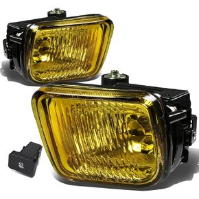 DNA MOTORING FL-HC96-CH Front Bumper Fog Light Driver & Passenger Side Enhance visibility [Compatible with 96-98 Honda Civic]