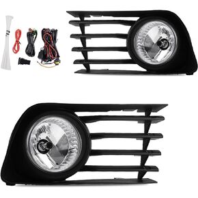 AUTOSAVER88 Fog Lights Compatible with 2004 2005 2006 2007 2008 2009 Prius Fog Light Replacement,with 12V 51W 9006 Bulbs,Wiring Harness and Switch