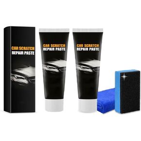 2PCS Scratch Repair Wax For Car, 2024 New Car Car Scratch Repair Paste Polishing Wax,Car Scratch Repair Paste Kit with Wipe & Sponge for Vehicles Slight Scratches in Kuwait