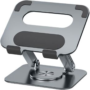 Reinforced Double Support arm, Adjustable Tablet Stand,Minimalist Style，Tablet Stand Holder for iPad with 360 Rotating Base,Compatible with iPad Pro Air Mini, Surface and More,4.7-13inch (Grey)