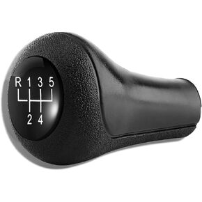 Keenso Manual 5 Speed Shift Knob, E36 5-Speed Shift Knob Car Gear Shifter Knob Stick Head Lever for E28 E30 E34 E36 Black
