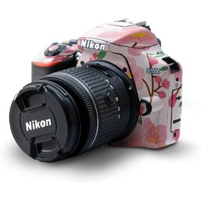 Glossy Glitter Skin Compatible with Nikon D3500 Camera - Polygonal Camo - Premium 3M Vinyl Protective Wrap Decal Cover - Easy to Apply | Crafted in The USA by MightySkins