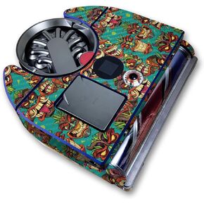Carbon Fiber Skin Compatible with Dyson 360 Vis Nav - Crazy Tikis - Premium 3M Vinyl Protective Wrap Decal Cover - Easy to Apply | Crafted in The USA by MightySkins
