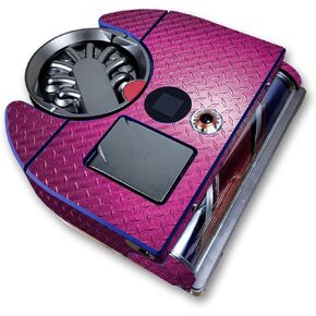 Carbon Fiber Skin Compatible with Dyson 360 Vis Nav - Pink Diamond Plate - Premium 3M Vinyl Protective Wrap Decal Cover - Easy to Apply | Crafted in The USA by MightySkins