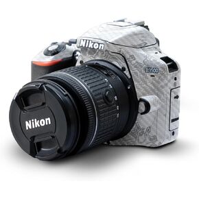 Carbon Fiber Skin Compatible with Nikon D3500 Camera - Solid Green - Premium 3M Vinyl Protective Wrap Decal Cover - Easy to Apply | Crafted in The USA by MightySkins
