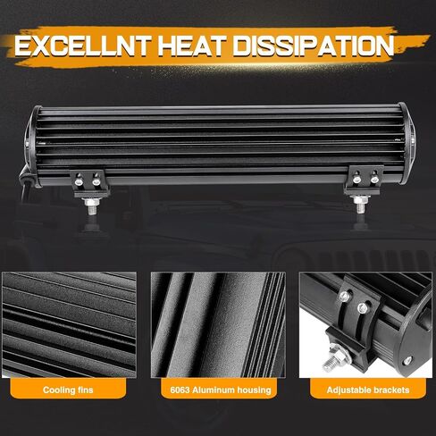 LED Light Bar, Niking Auto 15 Inch 336W Quad Row LED Driving Lights Spot Flood Combo Beam Off Road LED Work Light Fog Lamps Waterproof for Trucks Pickup ATV UTV RZR SUV Boat in Saudi Arabia