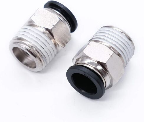mxuteuk 5pcs Push to Connect Tube Fittings Copper Pneumatic fittings Male Straight push in air hose fittings 1/2" Tube OD x 1/2" NPT Thread in Saudi Arabia