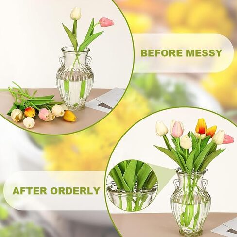 3 قطع شبكة زهور للمزهرية - حامل ترتيب الزهور ضفدع الزهور - حامل جذع الزهور قابل لإعادة الاستخدام للباقة - أدوات فاصل الزهور السلكية ترتيب اللوازم 4/5/6'' in Kuwait