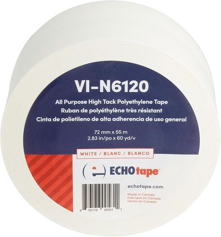 ECHOtape VI-N6120 | Blue Multi-Purpose Construction Tape | Stucco Masking Tape | Temporary Hold Tape | No Residue Vinyl Tape | Vinyl Repair Tape | Vinyl Floor Marking Tape | 1.89 in x 60 yds in Saudi Arabia