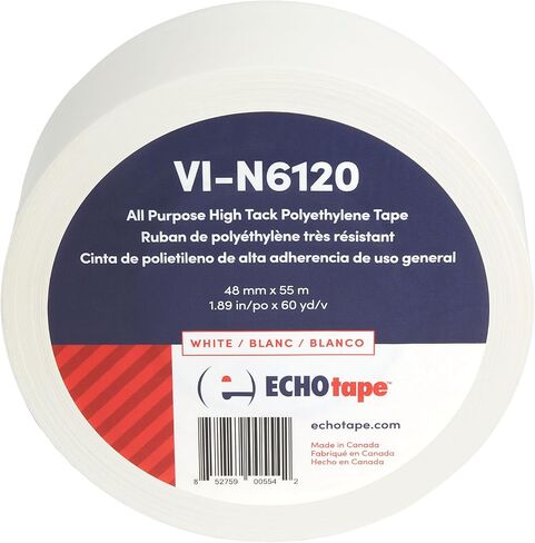 ECHOtape VI-N6120 | Blue Multi-Purpose Construction Tape | Stucco Masking Tape | Temporary Hold Tape | No Residue Vinyl Tape | Vinyl Repair Tape | Vinyl Floor Marking Tape | 1.89 in x 60 yds in Saudi Arabia