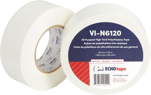 ECHOtape VI-N6120 | Blue Multi-Purpose Construction Tape | Stucco Masking Tape | Temporary Hold Tape | No Residue Vinyl Tape | Vinyl Repair Tape | Vinyl Floor Marking Tape | 1.89 in x 60 yds in Saudi Arabia