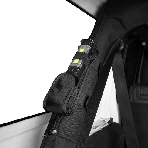 هوك الطريق عمود لف جبل مصباح يدوي حامل ث/LED مصباح يدوي للطوارئ ل جيب رانجلر 97-24 TJ JK JL in Kuwait