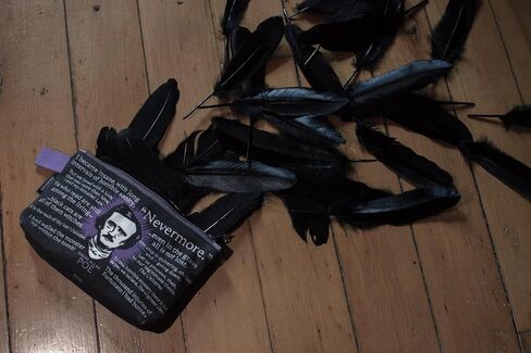 The Unemployed Philosophers Guild Edgar Allan Poe Bag - 9" Canvas Zipper Gothic Themed Pouch for Pencils, Tools, Cosmetics, Toiletries, and More in Saudi Arabia