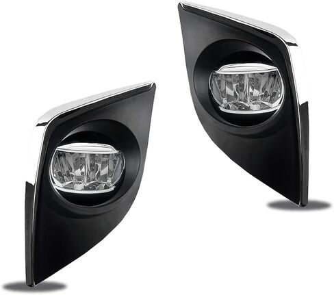 مصابيح ضباب LED تناسب 2014 2015 2016 Corolla/Altis CE ECO L LE، زوج واحد من مصابيح الضباب الأمامية للقيادة مع مفتاح ومجموعة أدوات تسخير الأسلاك - عدسة شفافة in Saudi Arabia