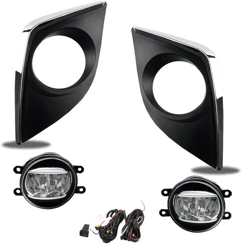 مصابيح ضباب LED تناسب 2014 2015 2016 Corolla/Altis CE ECO L LE، زوج واحد من مصابيح الضباب الأمامية للقيادة مع مفتاح ومجموعة أدوات تسخير الأسلاك - عدسة شفافة in Saudi Arabia