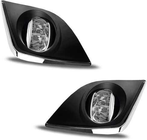 مصابيح ضباب LED تناسب 2014 2015 2016 Corolla/Altis CE ECO L LE، زوج واحد من مصابيح الضباب الأمامية للقيادة مع مفتاح ومجموعة أدوات تسخير الأسلاك - عدسة شفافة in Saudi Arabia