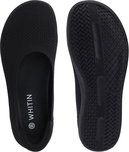WHITIN Women's Wide Toe Box Barefoot Ballet Flats W93 | Natural Toe Space for Wide Feet, 2 Removable Insoles for Adjustable Fit, Comfort for Office, Dress, Business Casual, Daily in Saudi Arabia