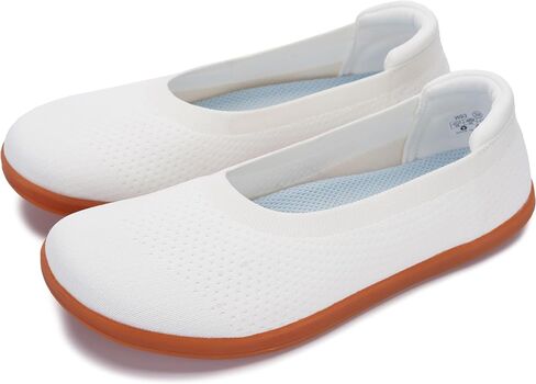 WHITIN Women's Wide Toe Box Barefoot Ballet Flats W93 | Natural Toe Space for Wide Feet, 2 Removable Insoles for Adjustable Fit, Comfort for Office, Dress, Business Casual, Daily in Saudi Arabia