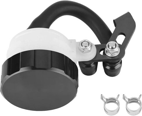 Oir,Clutch Reservoir,Motorcycle Master Cylinder Reservoir Universal Cnc Motorcycle Oil Cylinders Brake Reservoir Front Clutch Fluid Bottle (Blue) (Black) in Saudi Arabia