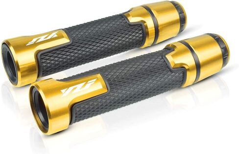7/8 ''22 مللي متر دراجة نارية CNC الألومنيوم Powersports المقود القبضات مع قبضة ينتهي لياماها YZF R1 R3 R6 R25 R15 R125 600R in Kuwait
