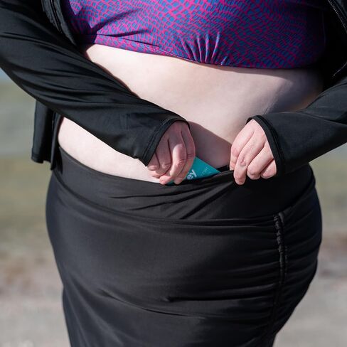 SwimZip Women's Adjustable High-Rise Flare Swim Skirt - UPF 50+ Sun Protection in Saudi Arabia
