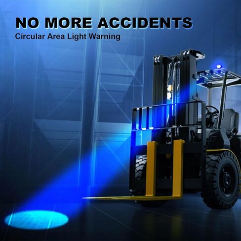Agrieyes Blue Point LED Forklift Safety Light, 10-80V Blue Spot Warning Light for Warehouse Pedestrian Safety, Truck Security in Saudi Arabia