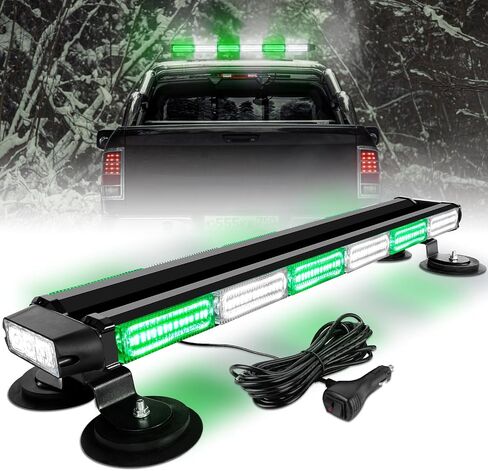 ASPL 26 بوصة 126 LED على السطح أضواء ستروب للطوارئ شريط مزدوج الجانب وامض تحذير للسلامة مستشار المرور شريط ضوء خطر محراث الثلج للشاحنات والمركبات وسحب البناء (العنبر/الأبيض) in Kuwait