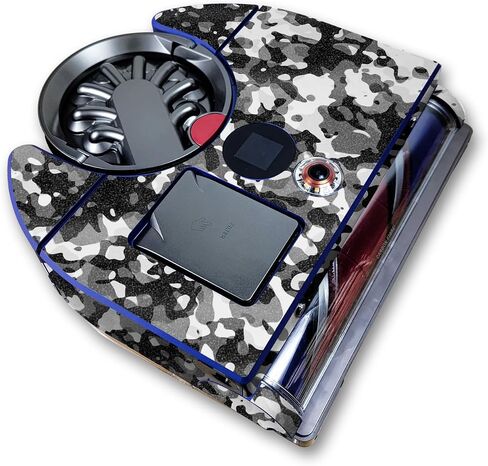 Carbon Fiber Skin Compatible with Dyson 360 Vis Nav - Black Modern Camo - Premium 3M Vinyl Protective Wrap Decal Cover - Easy to Apply | Crafted in The USA by MightySkins in Saudi Arabia