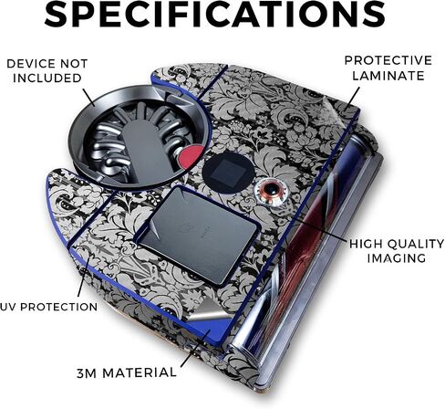 Carbon Fiber Skin Compatible with Dyson 360 Vis Nav - Andromeda - Premium 3M Vinyl Protective Wrap Decal Cover - Easy to Apply | Crafted in The USA by MightySkins in Saudi Arabia