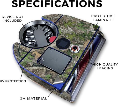 Carbon Fiber Skin Compatible with Dyson 360 Vis Nav - Andromeda - Premium 3M Vinyl Protective Wrap Decal Cover - Easy to Apply | Crafted in The USA by MightySkins in Saudi Arabia