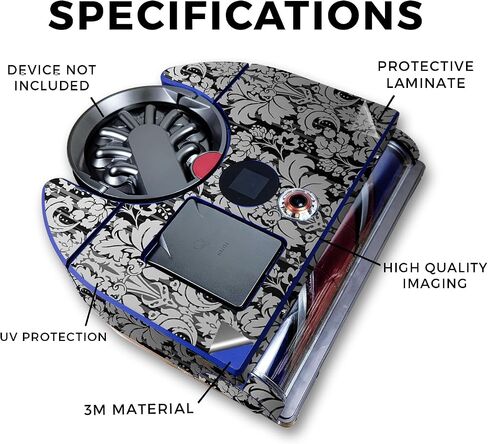 Carbon Fiber Skin Compatible with Dyson 360 Vis Nav - Andromeda - Premium 3M Vinyl Protective Wrap Decal Cover - Easy to Apply | Crafted in The USA by MightySkins in Saudi Arabia