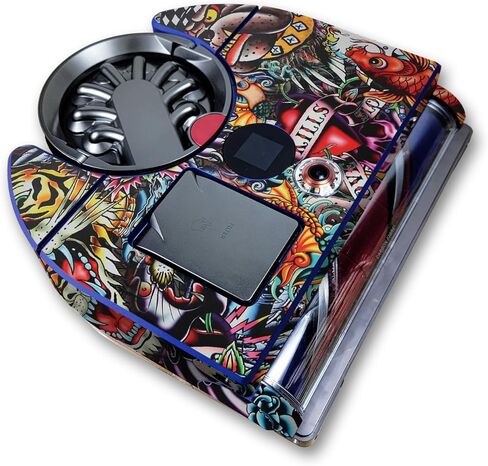 Carbon Fiber Skin Compatible with Dyson 360 Vis Nav - Andromeda - Premium 3M Vinyl Protective Wrap Decal Cover - Easy to Apply | Crafted in The USA by MightySkins in Saudi Arabia