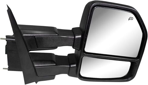 Towing Mirrors compatible for 2015 2016 2017 2018 2019 2020 Ford F150 Pickup Truck Side Mirrors with Turn Signal Lights Puddle Lights Auxiliary Lamp Power Heated Black Housing Pair in Saudi Arabia