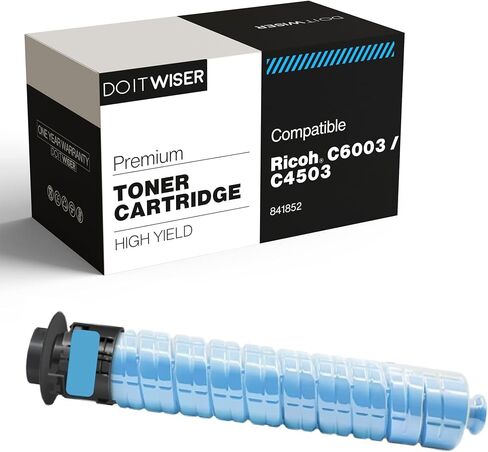 استبدال خرطوشة الحبر المتوافقة Do it Wiser لطابعة Ricoh MP C6003 MP C4503 MP C5503 MP C6004 MP C4504 MP C5504 - 841849 841851 841852 841850 (4 عبوات) - إنتاجية عالية in Kuwait