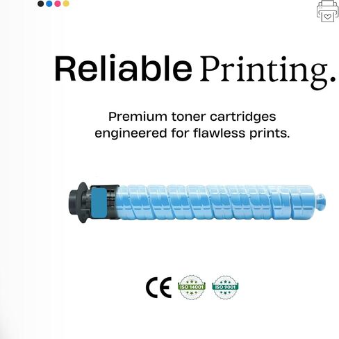 استبدال خرطوشة الحبر المتوافقة Do it Wiser لطابعة Ricoh MP C6003 MP C4503 MP C5503 MP C6004 MP C4504 MP C5504 - 841849 841851 841852 841850 (4 عبوات) - إنتاجية عالية in Kuwait