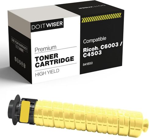 استبدال خرطوشة الحبر المتوافقة Do it Wiser لطابعة Ricoh MP C6003 MP C4503 MP C5503 MP C6004 MP C4504 MP C5504 - 841849 841851 841852 841850 (4 عبوات) - إنتاجية عالية in Kuwait