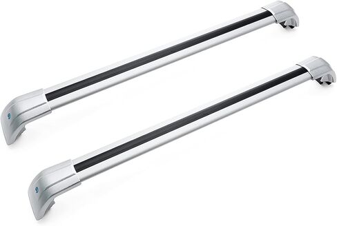 MotorFansClub Roof Rack Cross Bars Fit for Hyundai Tucson 2016 2017 2018 2019 2020 2021 Baggage Cargo Luggage Aluminum (2 PCS) in Kuwait