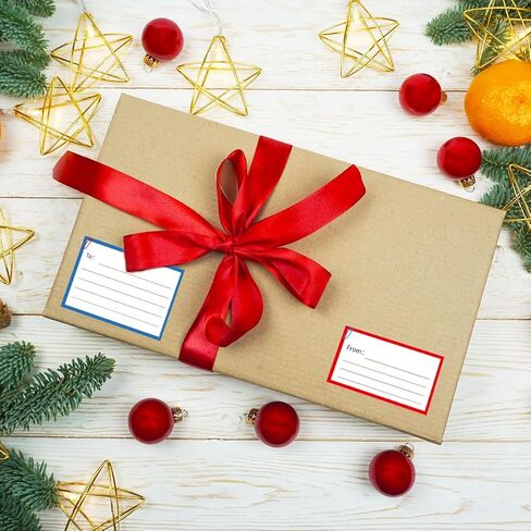 من ملصقات بريدية لعنوان الإرجاع، 50 ورقة فارغة ملصق شحن البريد ملصقات مضمونة بالبريد مقاس 3.5 × 4.5 بوصة خط يدوي ذاتي اللصق من/إلى علامات العنوان لحزمة المدرسة والمكتب المنزلي in Kuwait