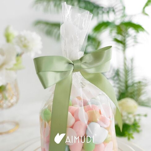 AIMUDI حكيم زجاجة خضراء الأقواس مع بطاقة وشريط تمتد 3.5 "زجاجة النبيذ الشمبانيا الشريط الساتان الأقواس شنق العلامة الزفاف عيد ميلاد الشاطئ حزب الطفل دش الزفاف دش عيد الميلاد الديكور، 24 جهاز كمبيوتر شخصى in Kuwait