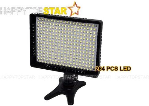 3200K 5600K Pro W260 18W LED مصباح إضاءة للكاميرا البث المباشر لكاميرا الفيديو مع 2 مرشحات R6 R5 R7 5D 6D II 7D Z9 Z7 Z6 D5 D4 D3 A7R4 A7III A9 A6600 in Kuwait