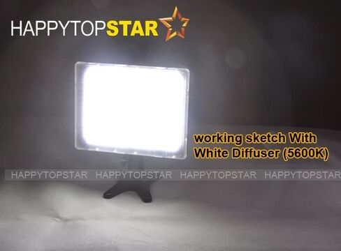 3200K 5600K Pro W260 18W LED مصباح إضاءة للكاميرا البث المباشر لكاميرا الفيديو مع 2 مرشحات R6 R5 R7 5D 6D II 7D Z9 Z7 Z6 D5 D4 D3 A7R4 A7III A9 A6600 in Kuwait