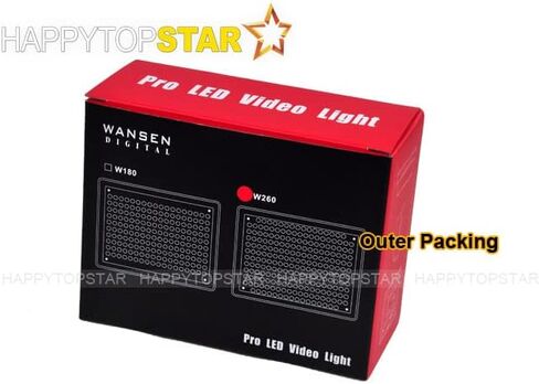 3200K 5600K Pro W260 18W LED مصباح إضاءة للكاميرا البث المباشر لكاميرا الفيديو مع 2 مرشحات R6 R5 R7 5D 6D II 7D Z9 Z7 Z6 D5 D4 D3 A7R4 A7III A9 A6600 in Kuwait