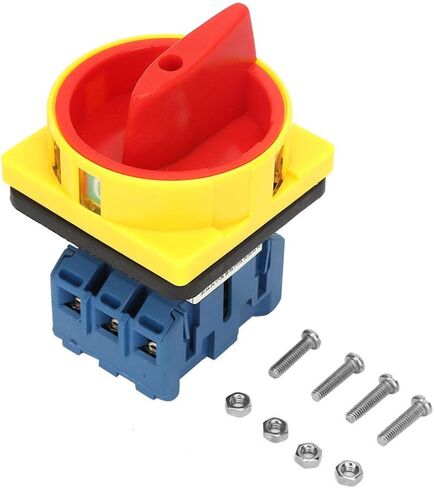 Rotary Cam Changeover Switch 25A/32A 3-Pole 2-Position Load Circuit Breaker Switch Rotary Cam On-Off Power Switch(32A) in Saudi Arabia
