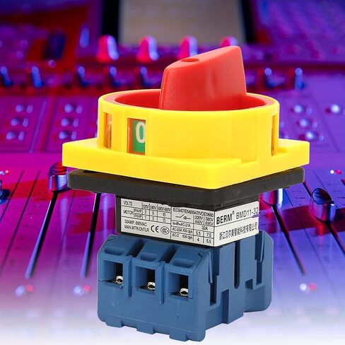 Rotary Cam Changeover Switch 25A/32A 3-Pole 2-Position Load Circuit Breaker Switch Rotary Cam On-Off Power Switch(32A) in Saudi Arabia