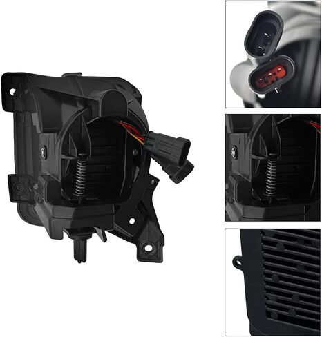 Fog Lights Compatible With 2013-2018 Ram 1500 & 2019-2021 Ram 1500 Classic Pickup Truck, A Pair of Front Bumper Driving Lamps with Smoked Lens in Saudi Arabia