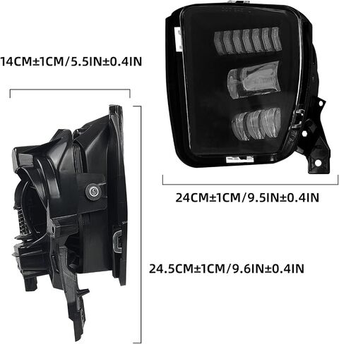 Fog Lights Compatible With 2013-2018 Ram 1500 & 2019-2021 Ram 1500 Classic Pickup Truck, A Pair of Front Bumper Driving Lamps with Smoked Lens in Saudi Arabia