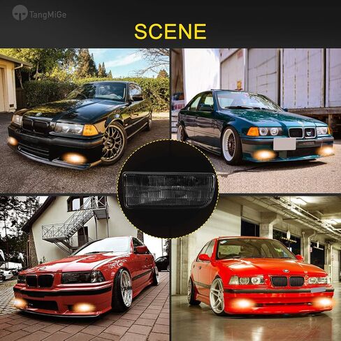 مصابيح ضباب هالوجين TangMiGe، عدسات دخان، مصابيح H1، تصميم أصلي لسيارة BMW 3 Series E36 1992-1999 in Kuwait